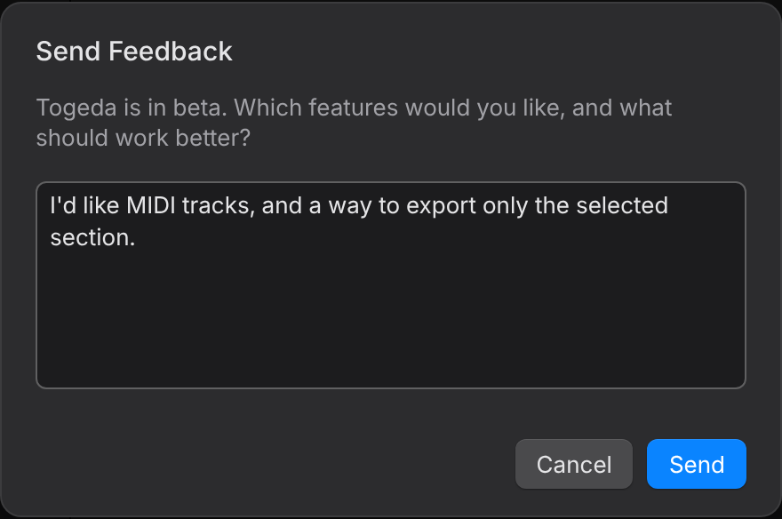 Send Feedback